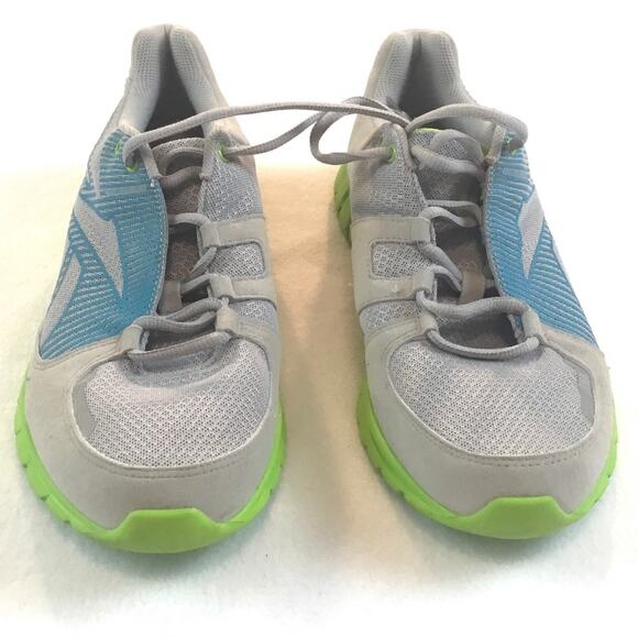 Reebok Sublite Shoe Gray Blue Lime Ladies Size 9.5 NWOT - Picture 3 of 6